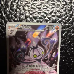Skelabra Pokemon Karte 103/086 Weisse Flammen Deutsch NM WHT Perfekter Zustand - Image 4