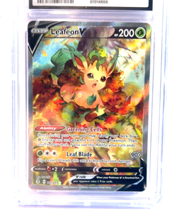 2021 POKEMON GEM MINT EVOLVING SKIES LEAFEON V # 167/203 HOLO GRADE 10 AWESOME ! - Image 2
