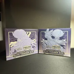 Pokemon Center Exclusive Chilling Reign : Elite Trainer Box ETB Set of 2 SEALED - Image 1