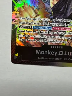 Monkey.D.Luffy (003) ST13-003 Ultra Deck: The Three Brothers Foil - Image 4