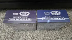 Pokemon Center Exclusive Chilling Reign : Elite Trainer Box ETB Set of 2 SEALED - Image 2