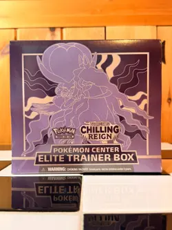 Pokemon Center TCG Exclusive Chilling Reign ETB Elite Trainer Box New Sealed - Image 1