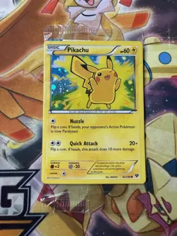 Pikachu 42/146 XY Cosmos Holo Lego Movie Promo Sealed Card Pokemon - Image 1