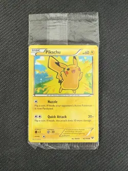 Pokemon Pikachu XY Card 42/146 Holo Movie Promo, Factory Sealed - Image 1