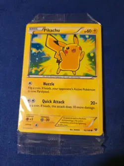 Pikachu 42/146 XY Cosmos Holo Lego Movie Promo Sealed 2 Card Pack Pokemon - Image 1