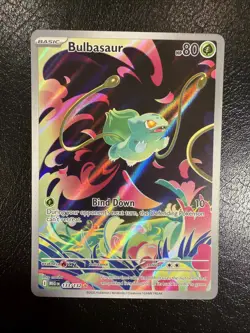 Pokemon Card TCG: Bulbasaur Holo Illustration Rare IR Mega Evolution # 133/132 - Image 1