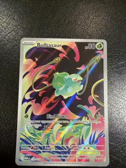 Pokemon Card TCG: Bulbasaur Holo Illustration Rare IR Mega Evolution # 133/132 - Image 2