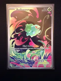 Bulbasaur 133/132 Illustration Rare IR Holo Pokemon TCG Mega Evolution NM - Image 1
