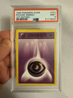 1999 Pokemon 1st Edition Shadowless Psychic Energy Base Set 101/102 - PSA 9 Mint - Image 2