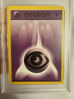 1999 Pokemon 1st Edition Shadowless Psychic Energy Base Set 101/102 - PSA 9 Mint - Image 3