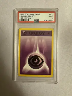 1999 Pokemon 1st Edition Shadowless Psychic Energy Base Set 101/102 - PSA 9 Mint - Image 1