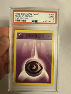 1999 Pokemon 1st Edition Shadowless Psychic Energy Base Set 101/102 - PSA 9 Mint - Image 2
