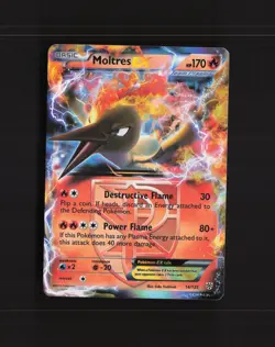 Moltres EX 14/135 Plasma Storm Ultra Rare Holo Pokemon Card MP - Image 1