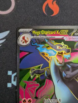 Mega Charizard X ex 109/094 Me02: Phantasmal Flames Pokemon TCG UR Holo NM 🔥🔥 - Image 3