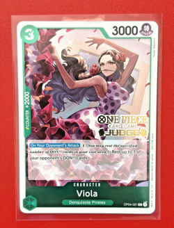 Viola Judge Pack Vol. 4 One Piece Foil Stamped Promo Card OP04-021 - Image 2