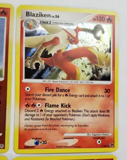 Rapidash 59/130 Blaziken 1/106 Slugma 83/106 Castform Lot Of 4 Holo Pokemon Card - Image 3