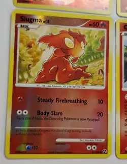 Rapidash 59/130 Blaziken 1/106 Slugma 83/106 Castform Lot Of 4 Holo Pokemon Card - Image 4