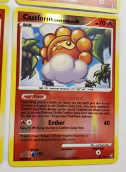 Rapidash 59/130 Blaziken 1/106 Slugma 83/106 Castform Lot Of 4 Holo Pokemon Card - Image 5