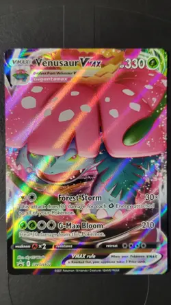 Pokemon Venusaur VMAX SWSH102 Promo Full Art Holo 330 HP English TCG Card - Image 1