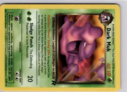 Dark Muk 41/82 Pokemon Card Team Rocket Set Trading Card TCG WOTC - Image 5