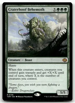 Craterhoof Behemoth #138 MTG Tarkir TDM NM X1 - Image 1