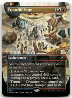 Frostcliff Siege (Borderless) #385 MTG Tarkir TDM NM X1 - Image 1