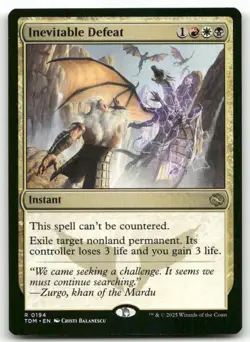 Inevitable Defeat #194 MTG Tarkir TDM NM X1 - Image 1