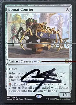 ARTIST SIGNED BOMAT COURIER - MTG Magic the Gathering - Image 1