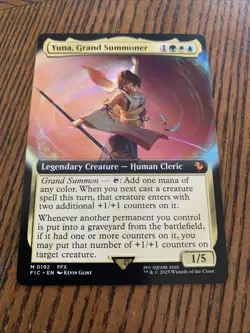 Yuna, Grand Summoner - 192 - Magic: Final Fantasy MTG - Extended Art - Mythic - Image 1