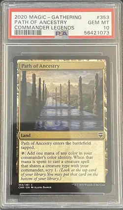 PSA 10 Gem Mint PATH OF ANCESTRY from CMR - MTG Magic the Gathering - Image 1