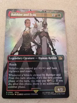 Balthier and Fran - #319 Foil (Borderless) Final Fantasy - Mtg - Image 1