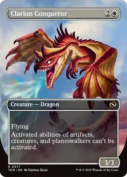 Clarion Conqueror (0377) - Tarkir: Dragonstorm - Rare Borderless - Image 2