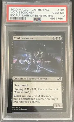 PSA 10 Gem Mint VOID BECKONER from IKO - MTG Magic the Gathering - Image 1