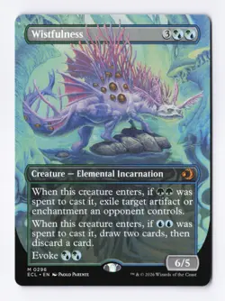Wistfulness (Borderless) 0296 (M) MTG Lorwyn Eclipsed (ECL) - Image 1