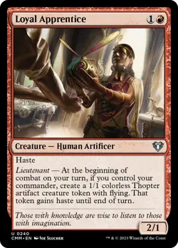 Loyal Apprentice [Commander Masters] Foil Near Mint - Image 1