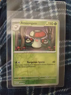 Pokemon TCG Amoonguss S&V Obsidian Flames 010/197 Reverse Holo Uncommon Card NM - Image 3