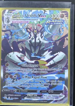 Pokemon Rapid Strike Urshifu VMAX Alt Art Secret Rare Holo 170/163 - Image 1