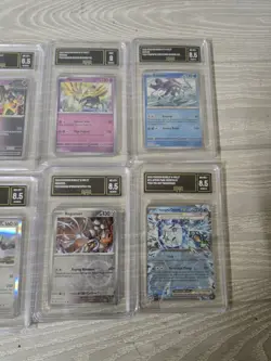 Lot Of 10 GMA Graded Pokemon Cards Scarlet & Violet Ogerpon EX Registeel - Image 4