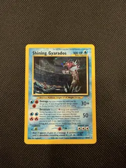 Shining Gyarados 65/64 Neo Revelation Holo Pokemon Damaged See Pics - Image 1