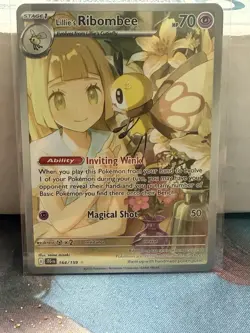 Lillie's Ribombee Journey Together 164/159 Illustration Rare 2025 Pokemon TCG NM - Image 1