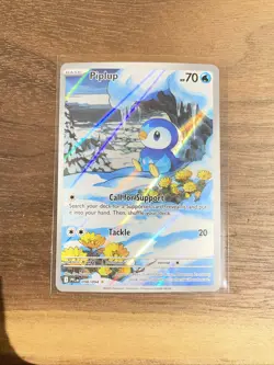 Pokemon TCG - Piplup 98/94 - Phantasmal Flames Illustration Rare - NM - Image 1