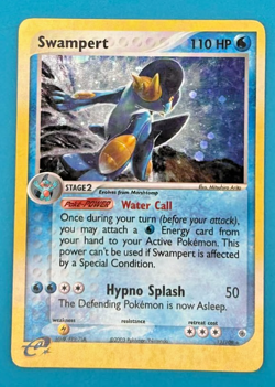 Pokemon TCG Swampert 13/109 EX Ruby and Sapphire Holo Rare E Series MP/HP - Image 1