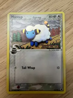 Pokemon Mareep 54/101 (Delta Species) Dragon Frontiers Reverse Holo Stamped LP+ - Image 1