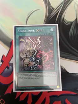 Stake your Soul! - MP24-EN142 - Prismatic Secret Rare - 1st Edition NM YuGiOh! - Image 1