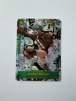One Piece CCG Jewelry Bonney OP12-118 SEC Manga Alt Art - Damage/LP - Image 1