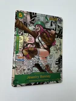 One Piece CCG Jewelry Bonney OP12-118 SEC Manga Alt Art - Damage/LP - Image 2