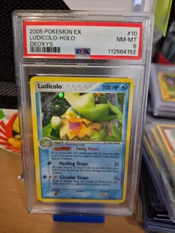 2005 Pokemon EX Deoxys Ludicolo holo 10 PSA 8 NM-Mint vintage 112564152 - Image 1