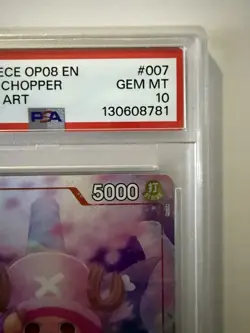 Tony Tony Chopper OP08-007 Two Legends One Piece English PSA 10 Alt Art Card - Image 4
