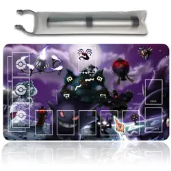 Pokemon Playmat gengar With Zones + Free Bag Trading Card Game Playmat of TCG - Image 1