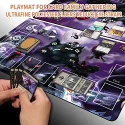 Pokemon Playmat gengar With Zones + Free Bag Trading Card Game Playmat of TCG - Image 5